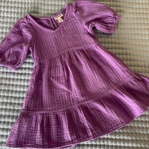Cat & Jack Puff Sleeve Dress, XS
